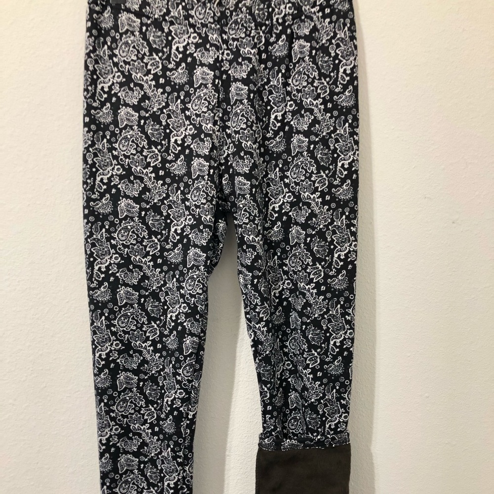 Fur lined leggings
